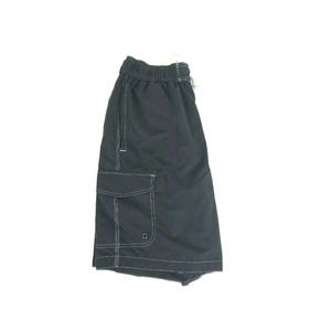 St Johns Bay Mens Swim Trunks Print Black Shorts Medium $40